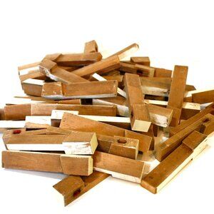 Antique Piano Keys Altered for Arts and Crafts 50 pieces Upcycle Salvage 3 Pound